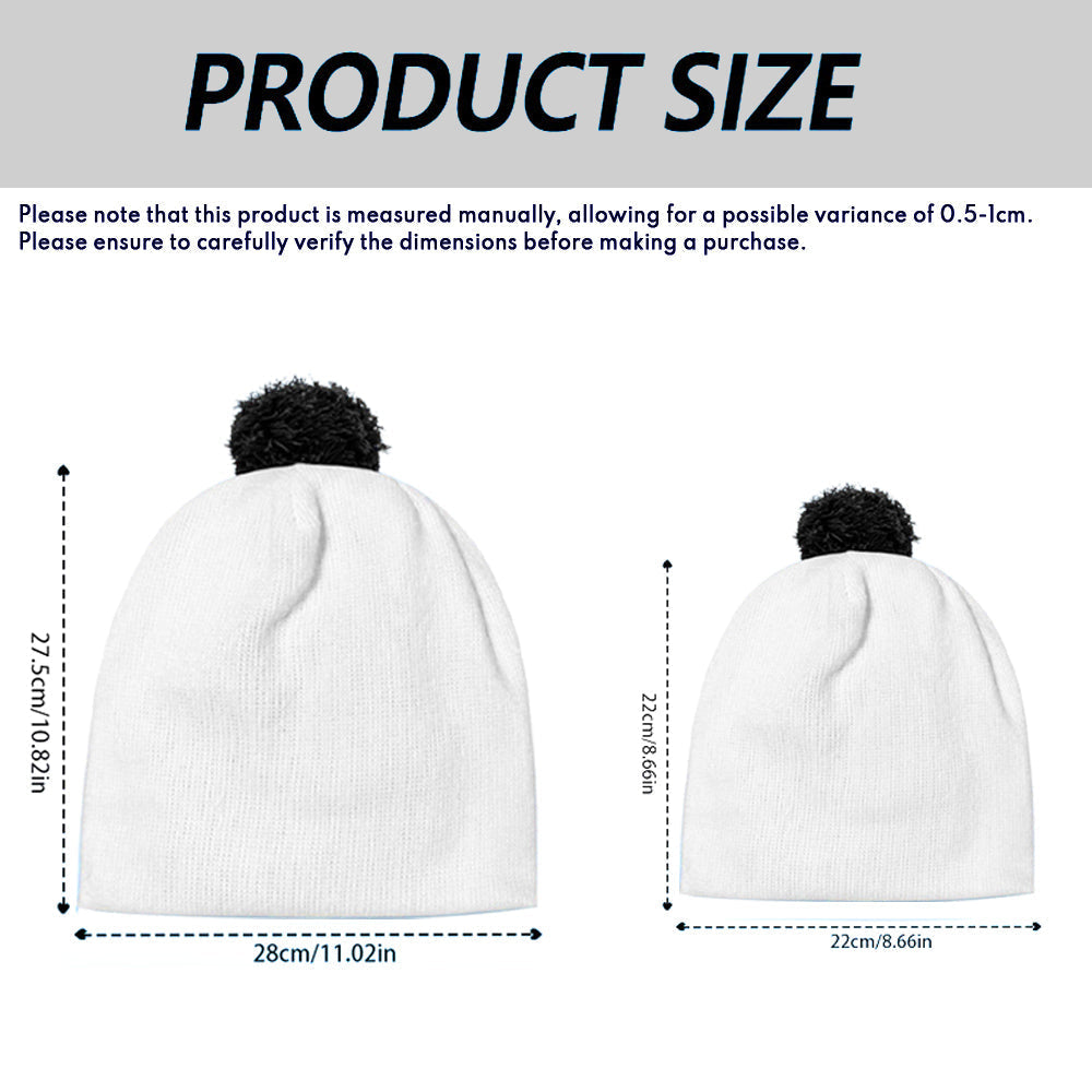Personalized Nightmare Beanie Hat Custom Name Snowflakes Gift Beanie Hat GradoCreations