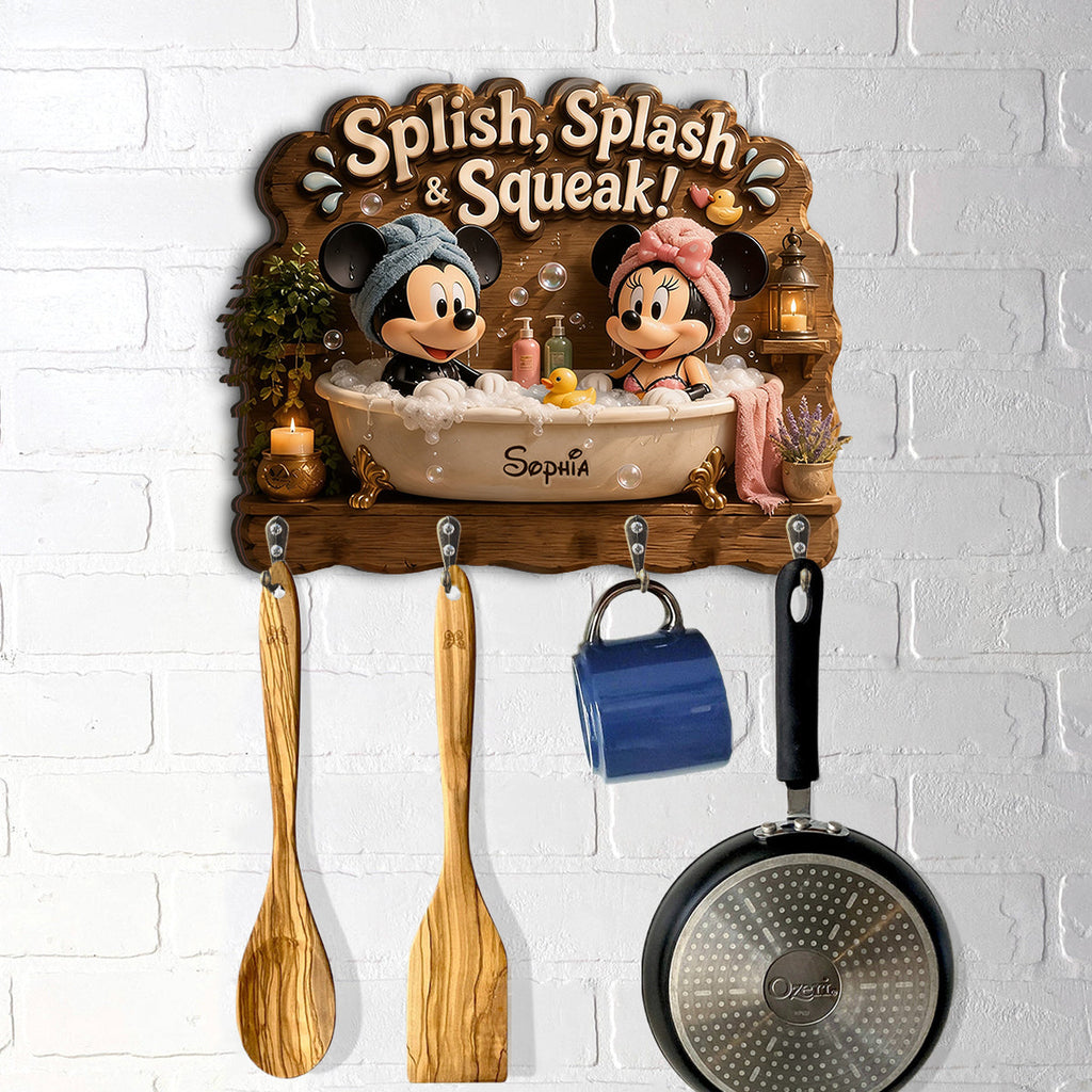 Personalized Mouse Shaped Key Rack Custom Name Gift Idea Custom Shaped Key Rack GradoCreations