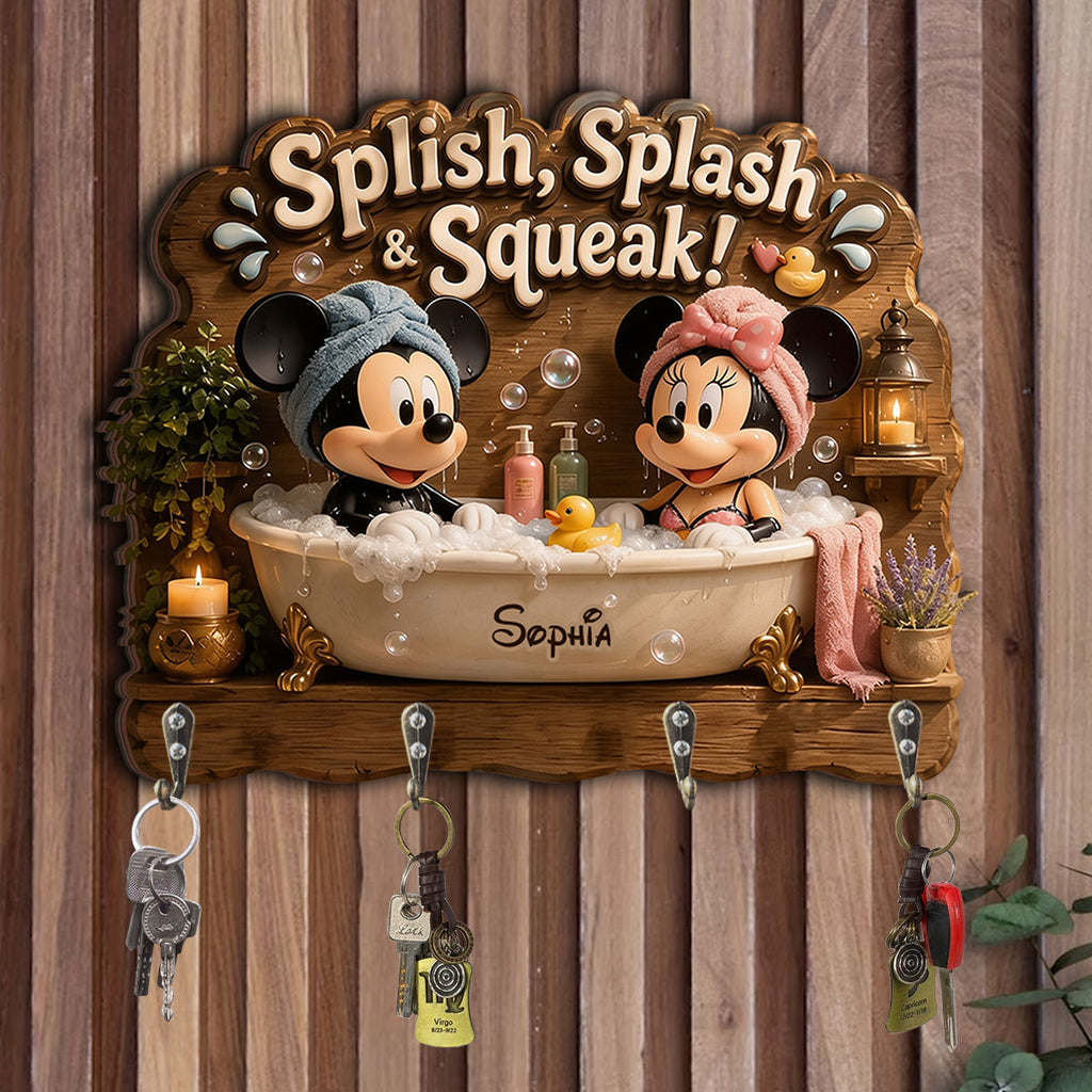 Personalized Mouse Shaped Key Rack Custom Name Gift Idea Custom Shaped Key Rack GradoCreations