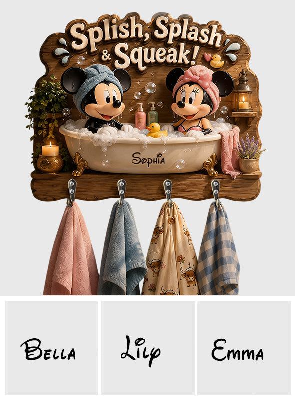 Personalized Mouse Shaped Key Rack Custom Name Gift Idea Custom Shaped Key Rack GradoCreations