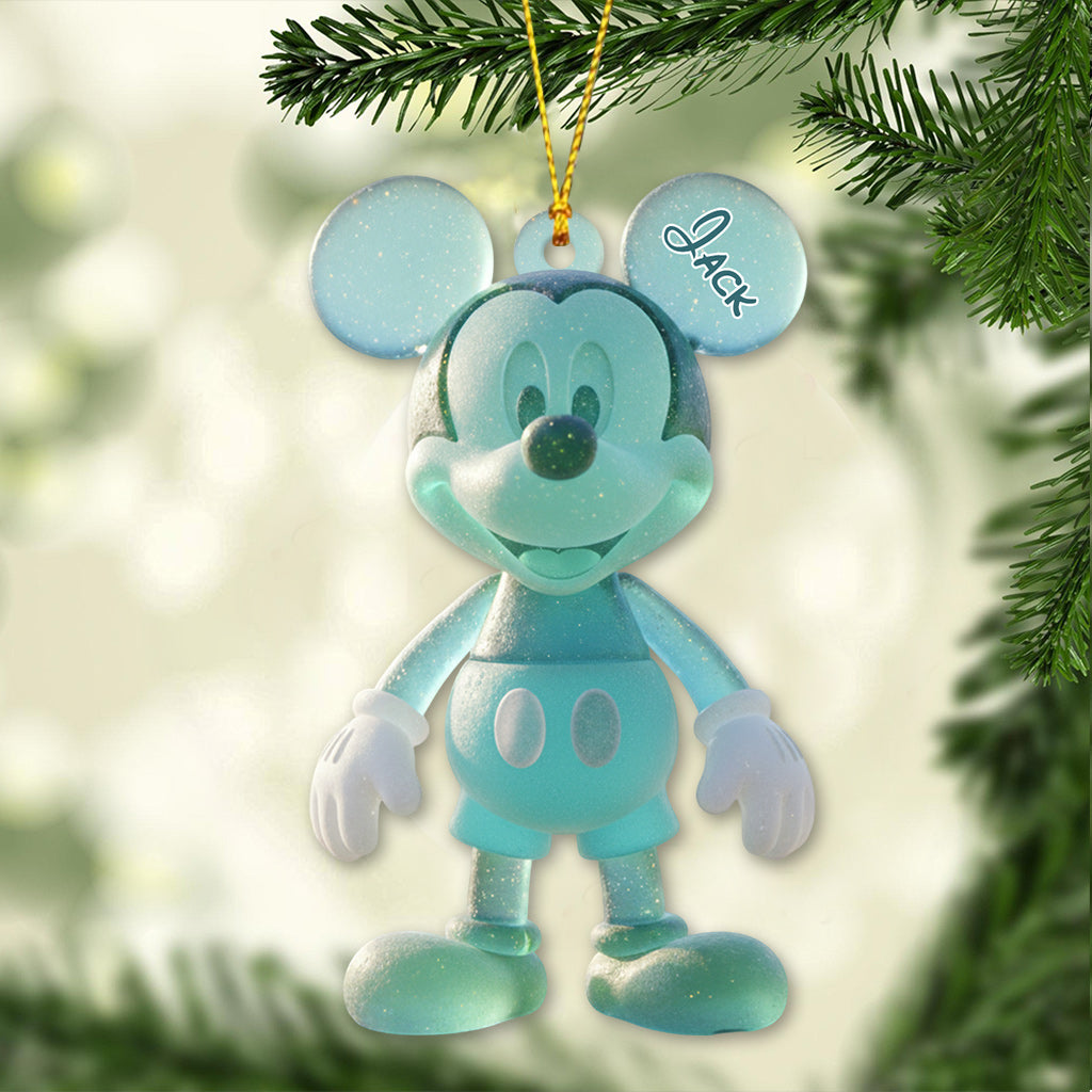 Personalized 3D Mouse Ornament Custom Name Gift for Christmas Ornament GradoCreations