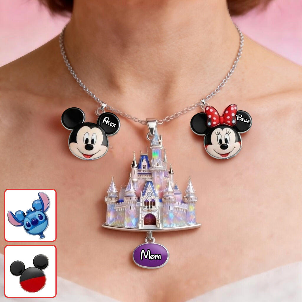 Personalized Dream Trip Metal Necklace with Custom Pendants for Mom Metal Necklaces With Pendants GradoCreations
