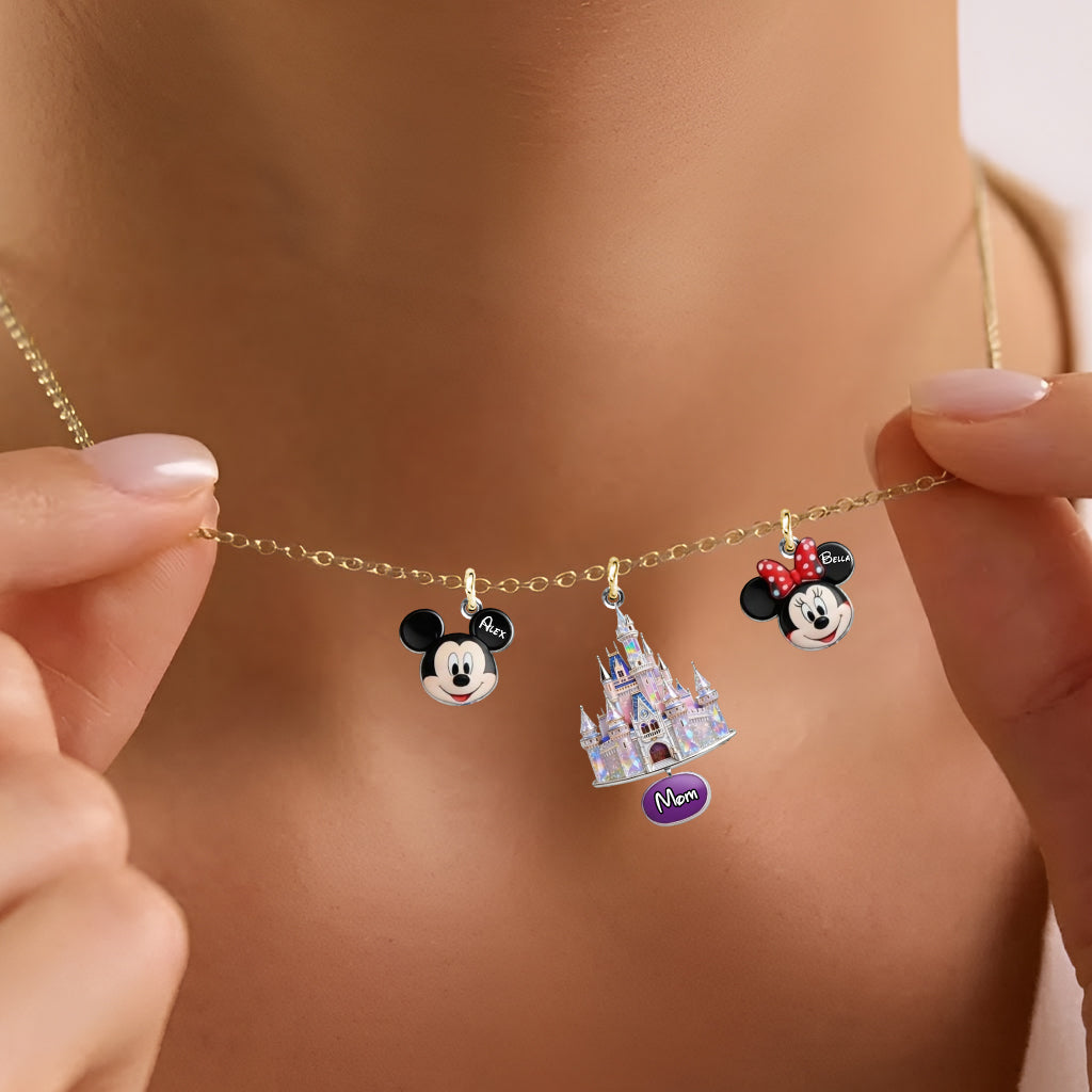 Personalized Dream Trip Metal Necklace with Custom Pendants for Mom Metal Necklaces With Pendants GradoCreations