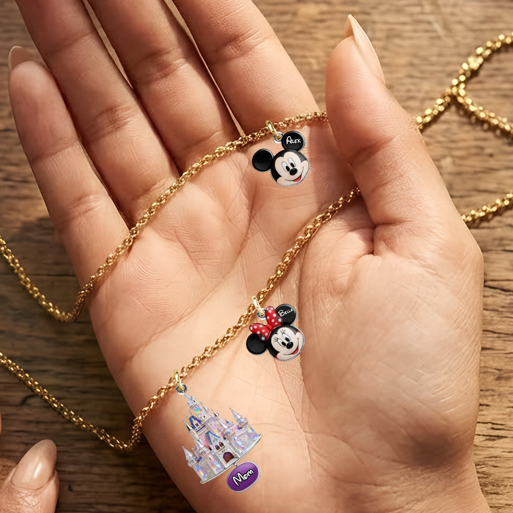Personalized Dream Trip Metal Necklace with Custom Pendants for Mom Metal Necklaces With Pendants GradoCreations