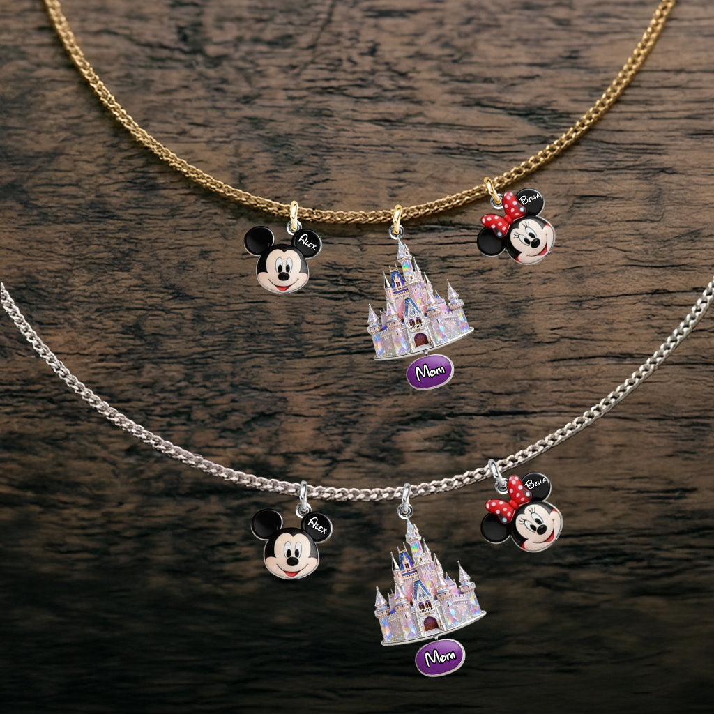 Personalized Dream Trip Metal Necklace with Custom Pendants for Mom Metal Necklaces With Pendants GradoCreations
