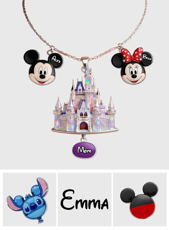 Personalized Dream Trip Metal Necklace with Custom Pendants for Mom Metal Necklaces With Pendants GradoCreations