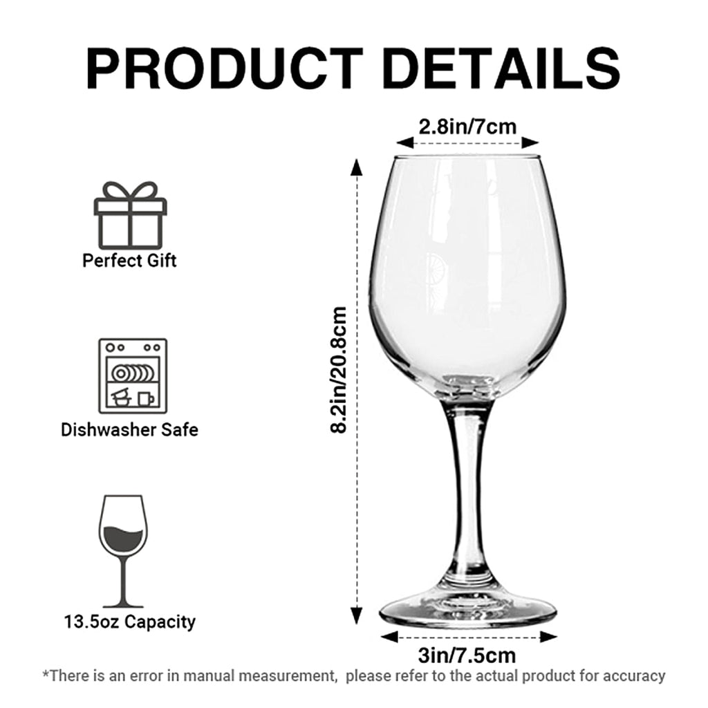 Personalized Magical Castle Wine Glass Custom Name Gift Wine Glass With Long Stem GradoCreations