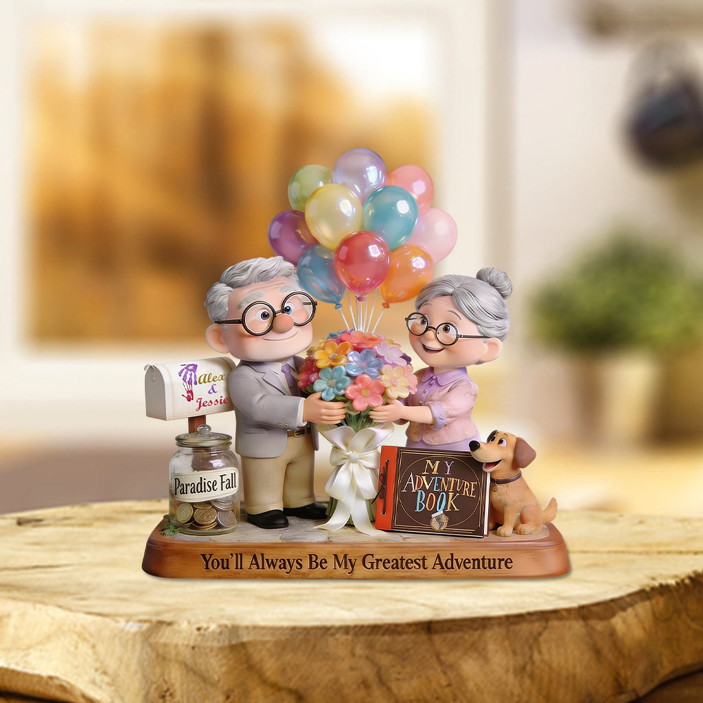 Personalized Acrylic Plaque My Greatest Adventure Custom Gift for Couples Custom Shaped Acrylic Plaque GradoCreations
