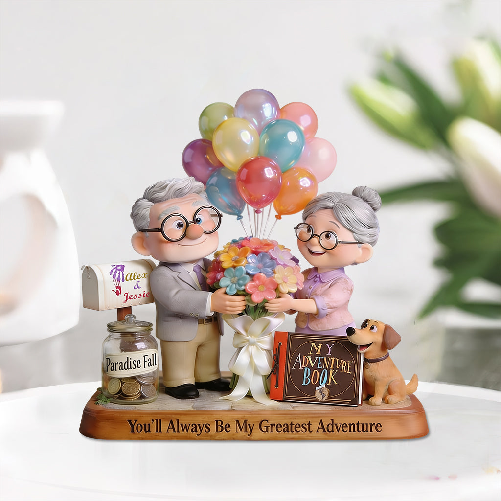 Personalized Acrylic Plaque My Greatest Adventure Custom Gift for Couples Custom Shaped Acrylic Plaque GradoCreations