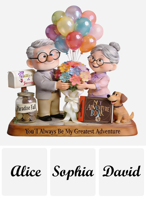 Personalized Acrylic Plaque My Greatest Adventure Custom Gift for Couples Custom Shaped Acrylic Plaque GradoCreations