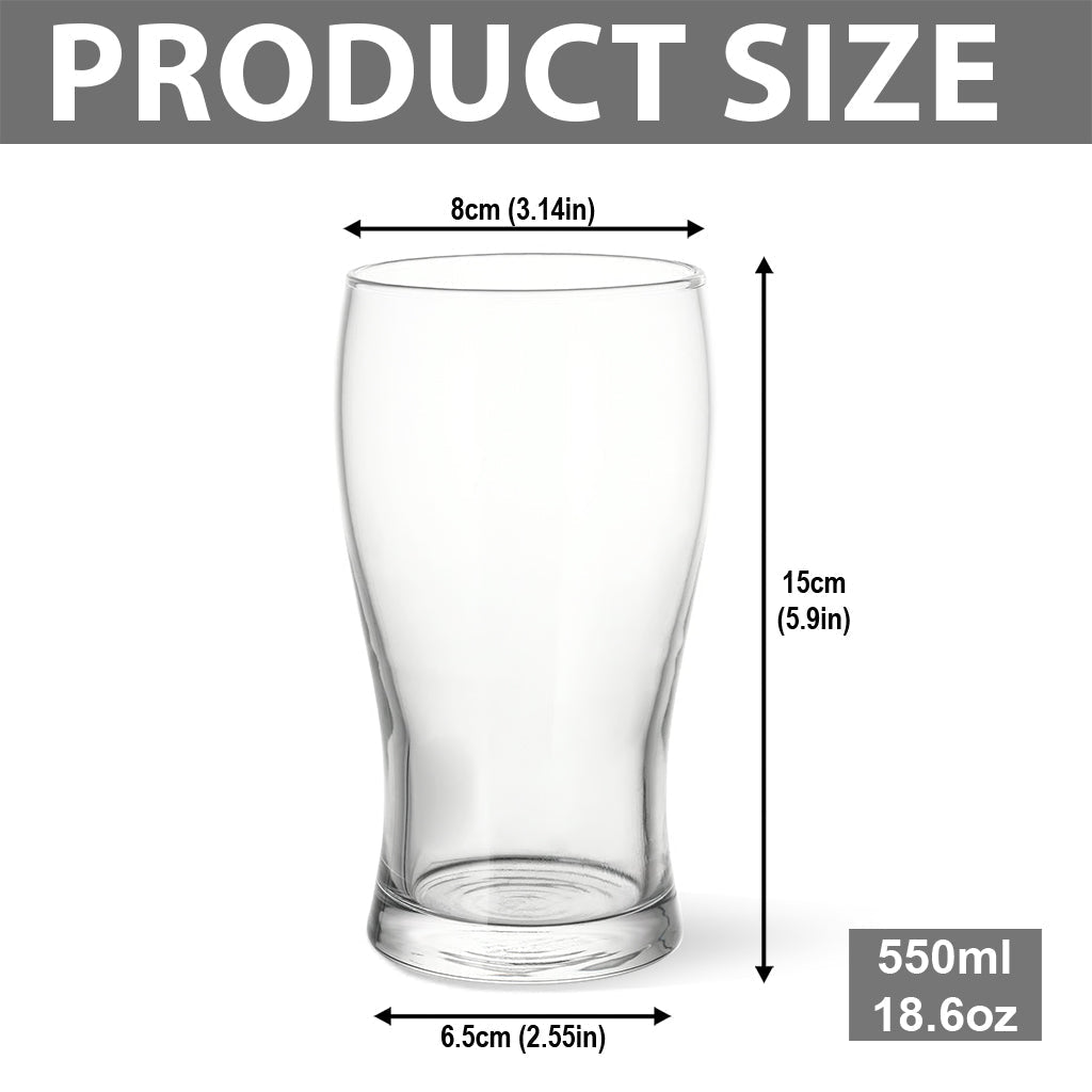 Personalized Beer Pint Glass Custom Name Gift for Dad Beer Pint GradoCreations