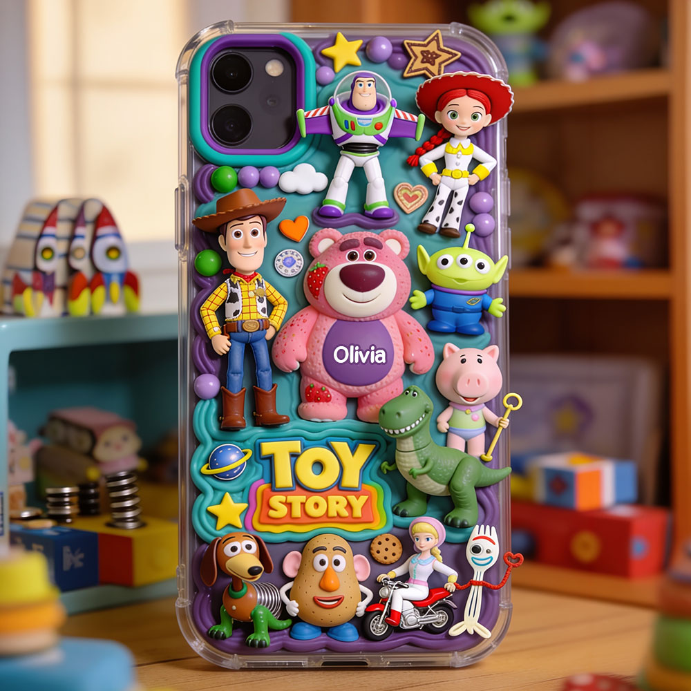 Personalized Toy Story Phone Case Custom Name Gift for Movie Fans Phone Case GradoCreations