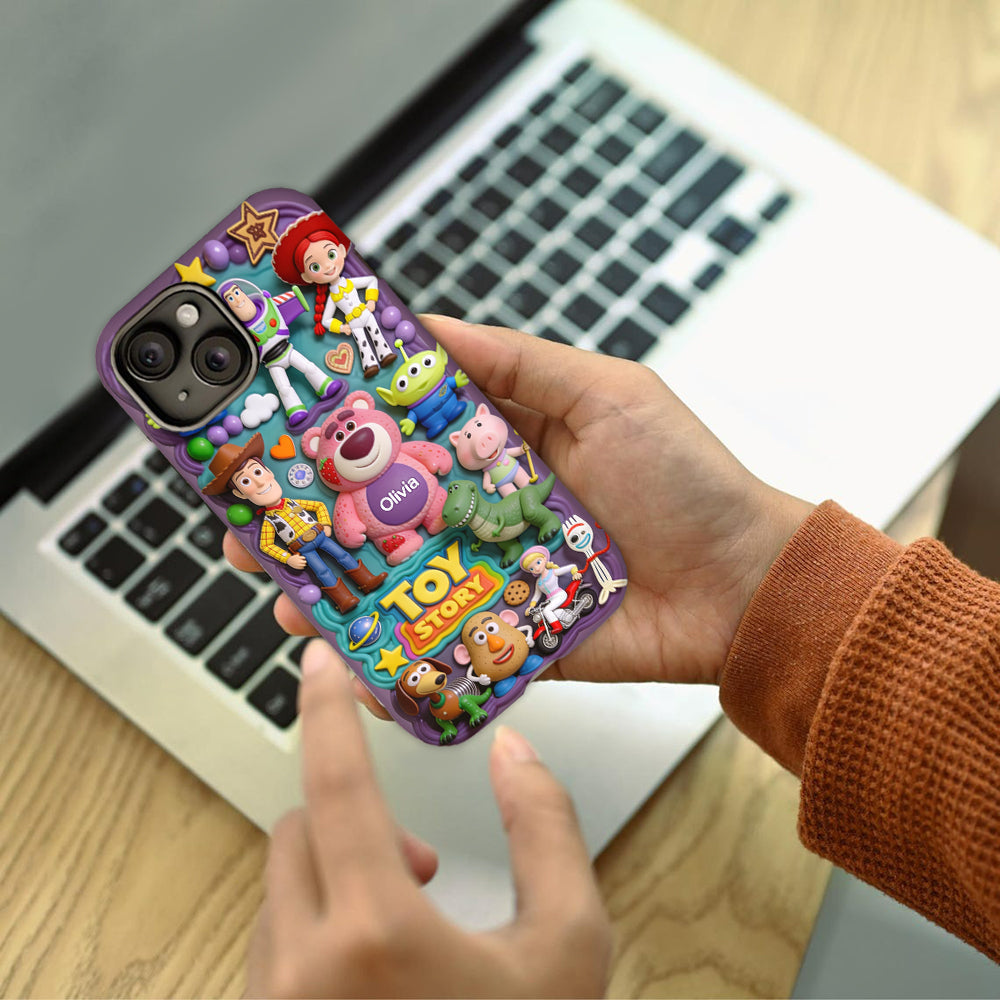 Personalized Toy Story Phone Case Custom Name Gift for Movie Fans Phone Case GradoCreations