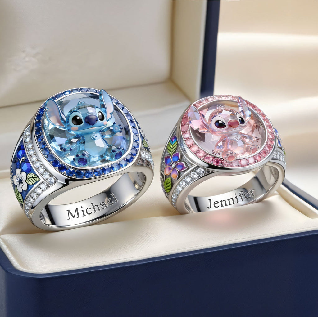Personalized Ohana Signet Ring Custom Name Gift for Family Signet Ring GradoCreations