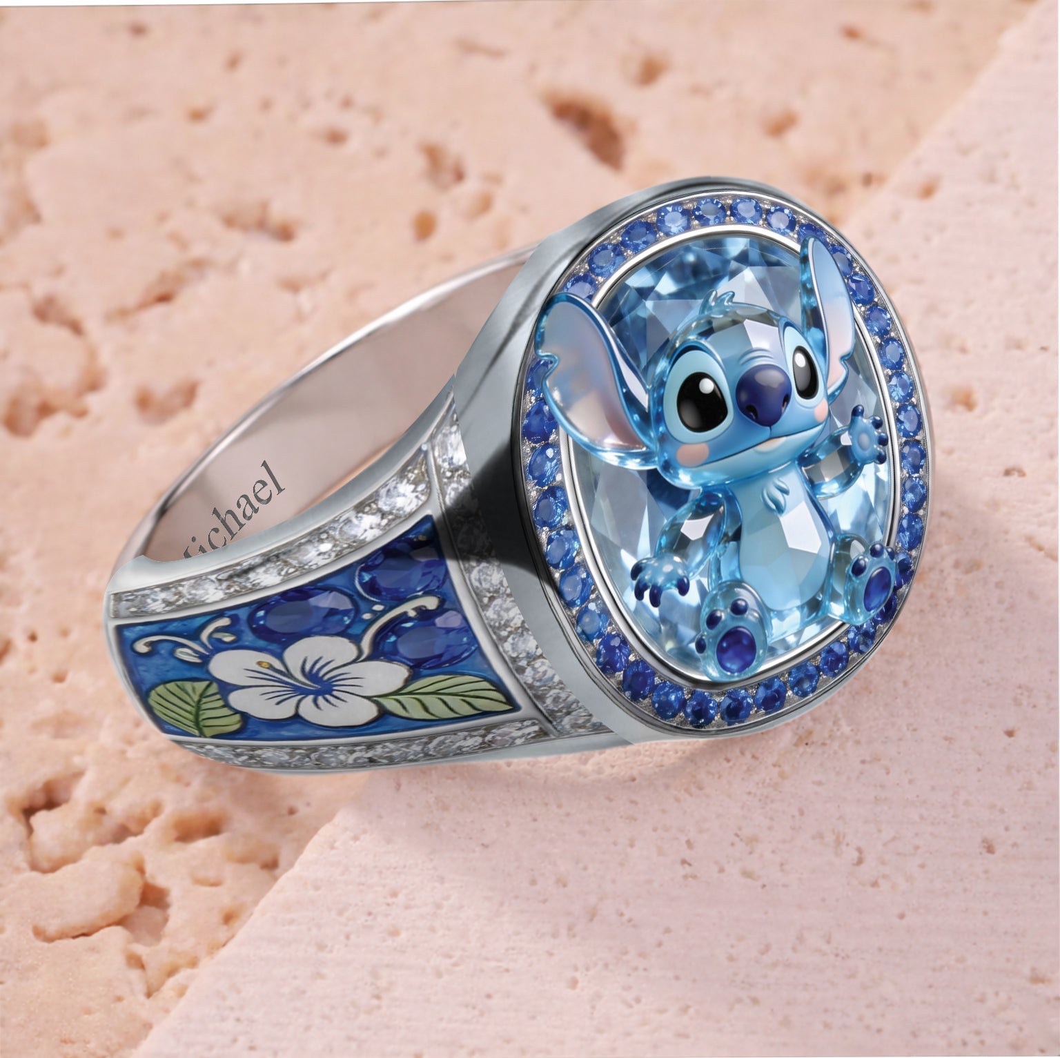 Personalized Ohana Signet Ring Custom Name Gift for Family Signet Ring GradoCreations