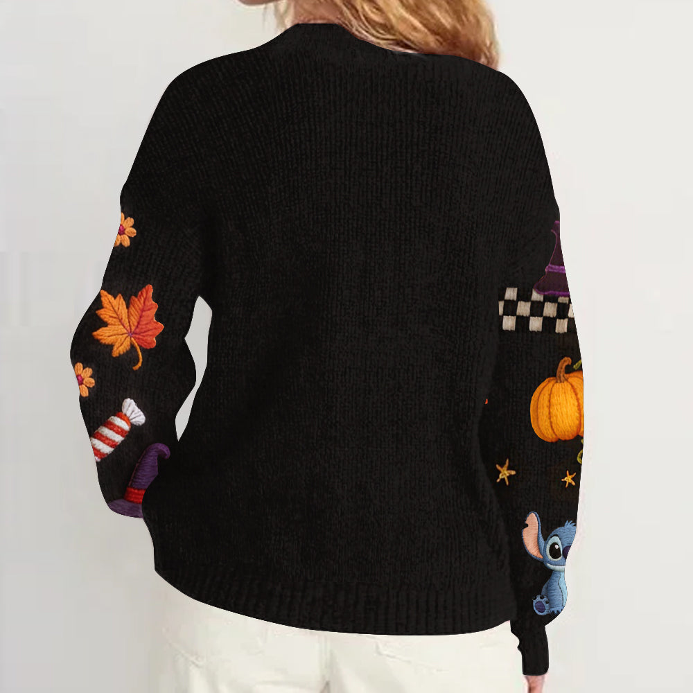 Personalized Trick or Treat Cardigan Sweater for Kids & Adults Cardigan Sweater GradoCreations
