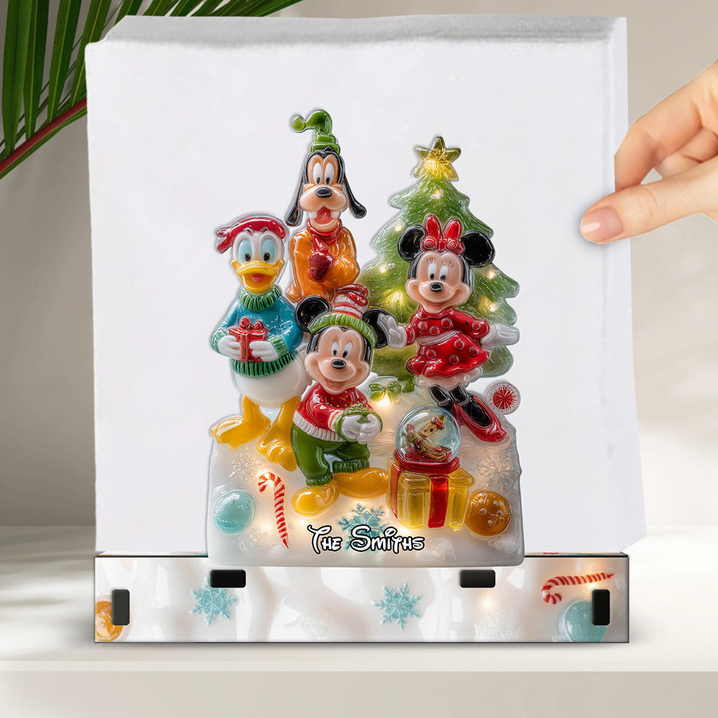Personalized Acrylic Christmas Mouse Paper Towel Holder Gift for Kitchen Paper Towel Holder GradoCreations