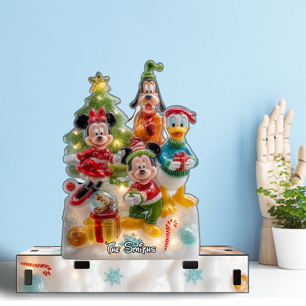 Personalized Acrylic Christmas Mouse Paper Towel Holder Gift for Kitchen Paper Towel Holder GradoCreations