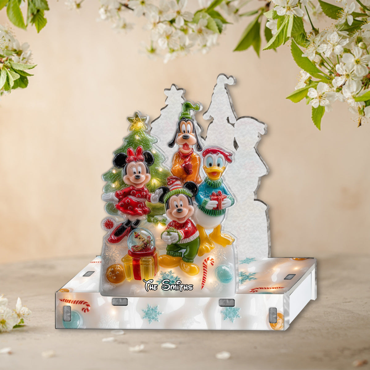Personalized Acrylic Christmas Mouse Paper Towel Holder Gift for Kitchen Paper Towel Holder GradoCreations