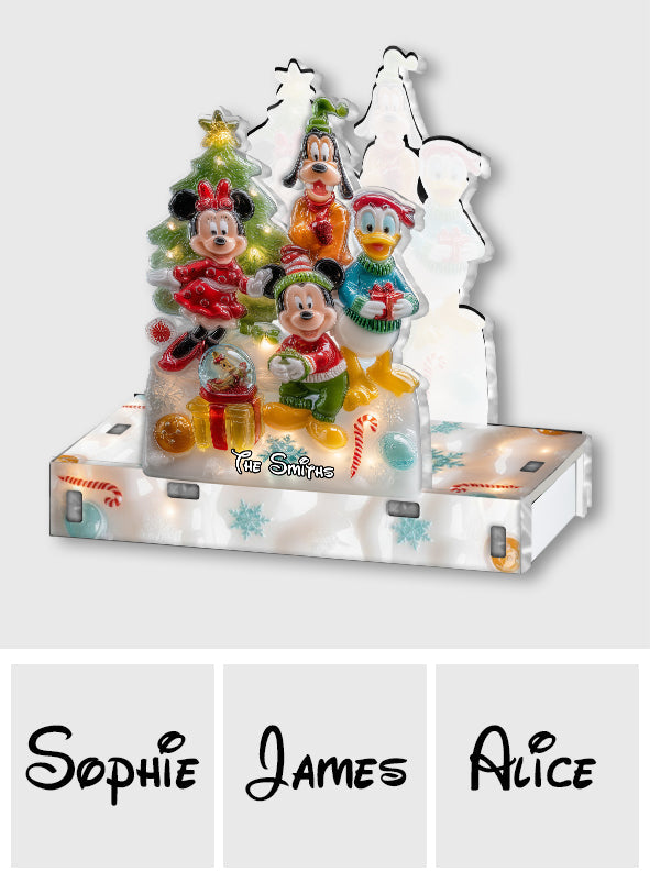Personalized Acrylic Christmas Mouse Paper Towel Holder Gift for Kitchen Paper Towel Holder GradoCreations