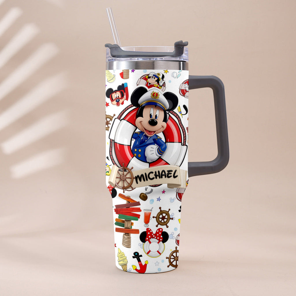 Personalized Dream Cruise Tumbler with Handle for Friends Tumbler With Handle GradoCreations