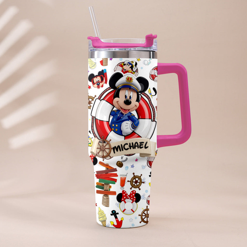 Personalized Dream Cruise Tumbler with Handle for Friends Tumbler With Handle GradoCreations