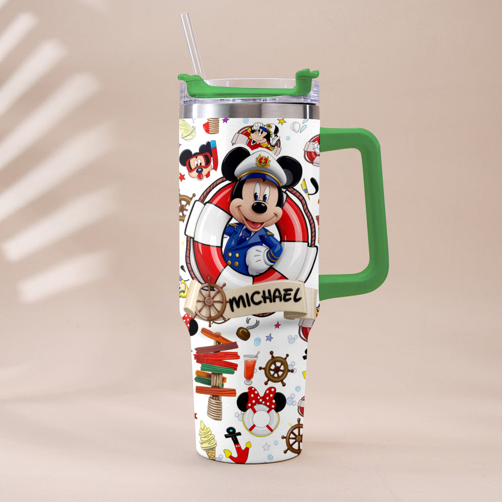 Personalized Dream Cruise Tumbler with Handle for Friends Tumbler With Handle GradoCreations