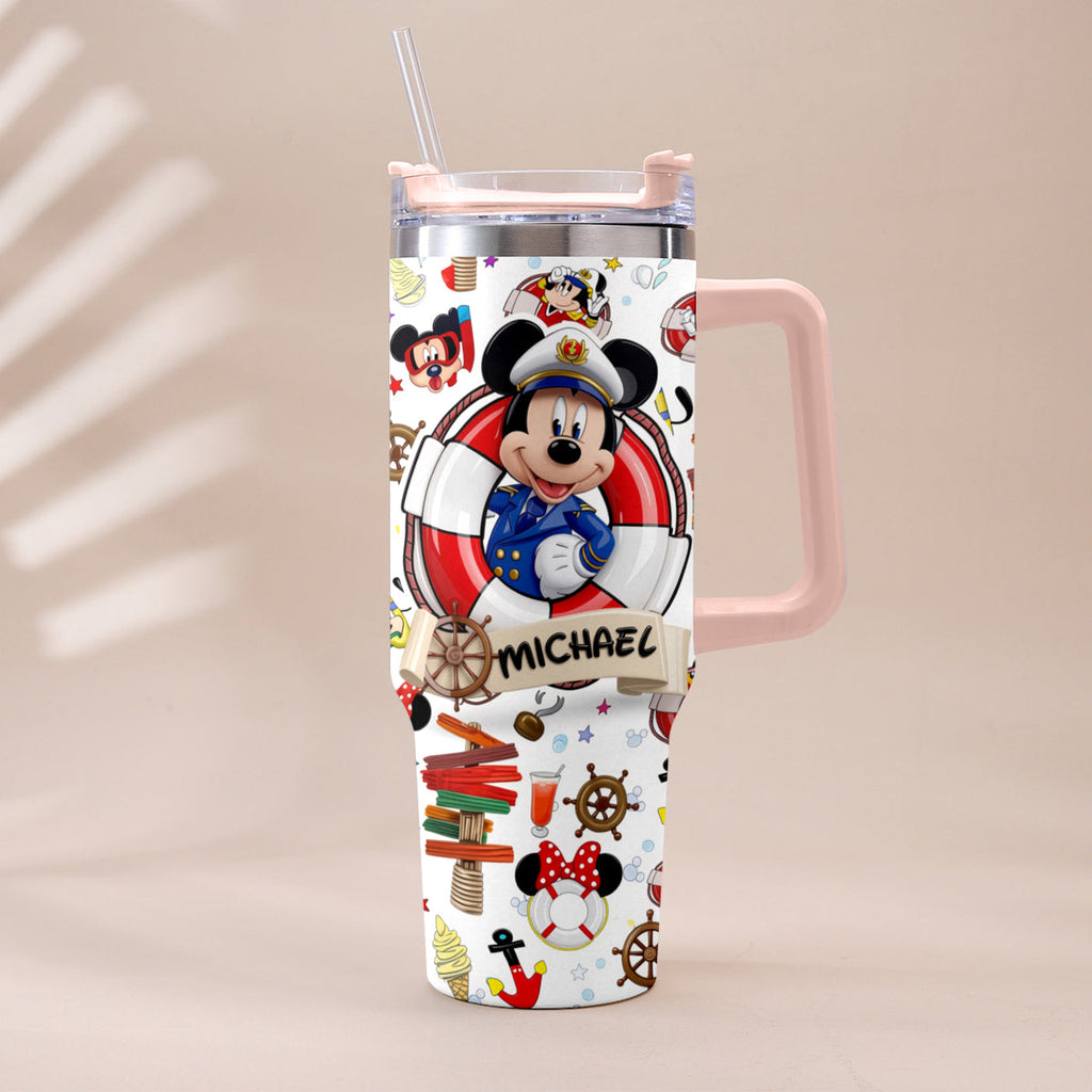 Personalized Dream Cruise Tumbler with Handle for Friends Tumbler With Handle GradoCreations