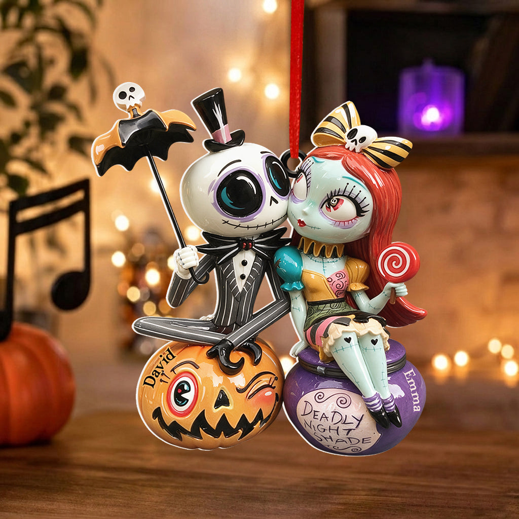 Personalized 3D Resin Ornament Nightmare Before Christmas Gift Premium 3D Ornament GradoCreations