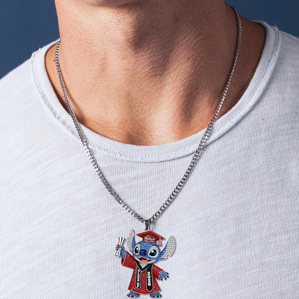 Personalized Graduation 2026 Pendant Necklace Custom Name Gift Shaped Metal Pendant Necklace GradoCreations