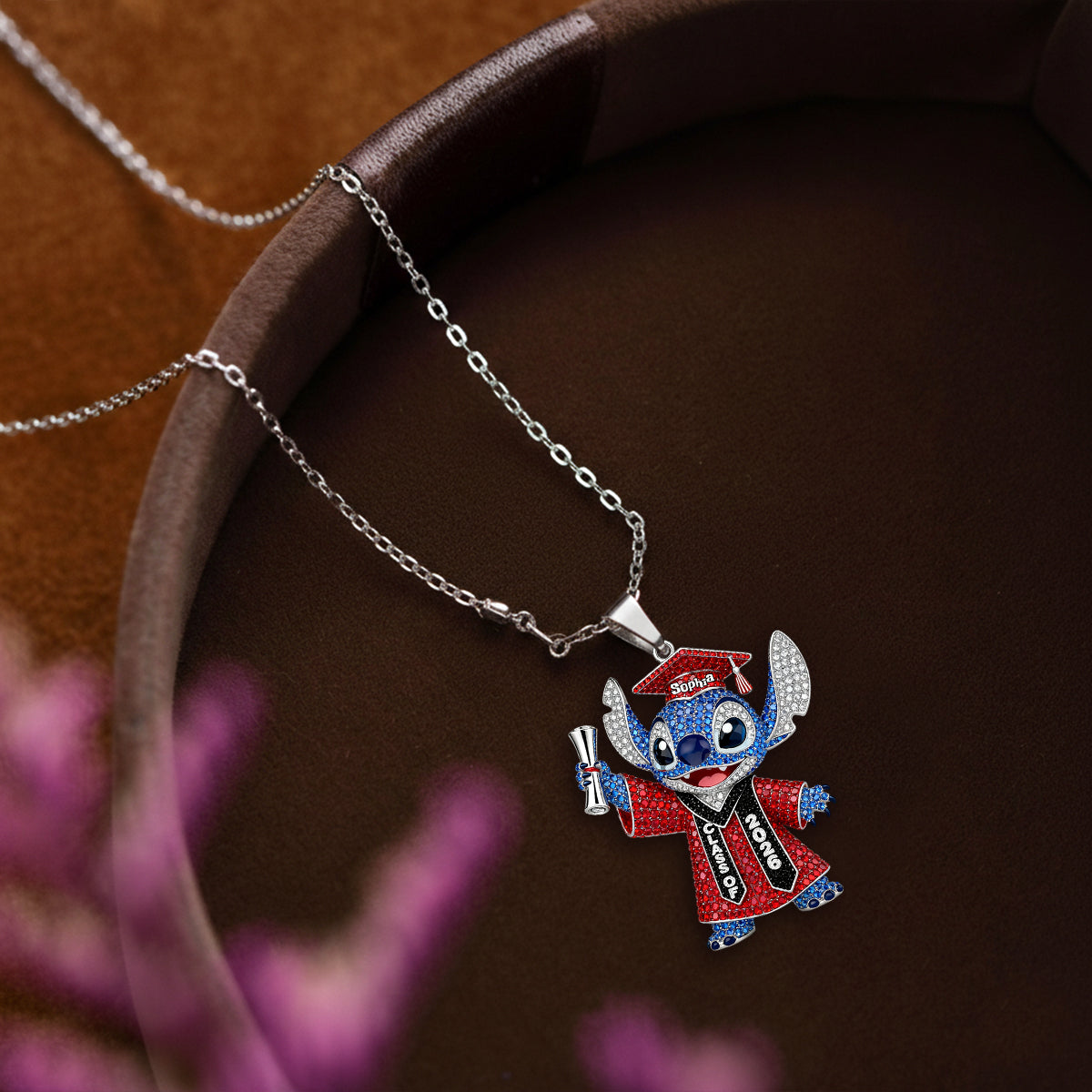 Personalized Graduation 2026 Pendant Necklace Custom Name Gift Shaped Metal Pendant Necklace GradoCreations