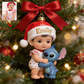 Personalized Baby's First Christmas Acrylic Ornament Custom Photo Gift Ornament GradoCreations