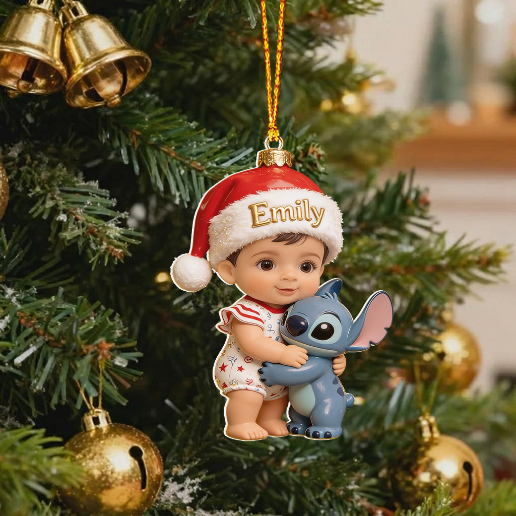 Personalized Baby's First Christmas Acrylic Ornament Custom Photo Gift Ornament GradoCreations