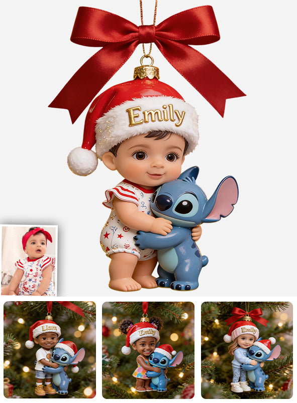 Personalized Baby's First Christmas Acrylic Ornament Custom Photo Gift Ornament GradoCreations