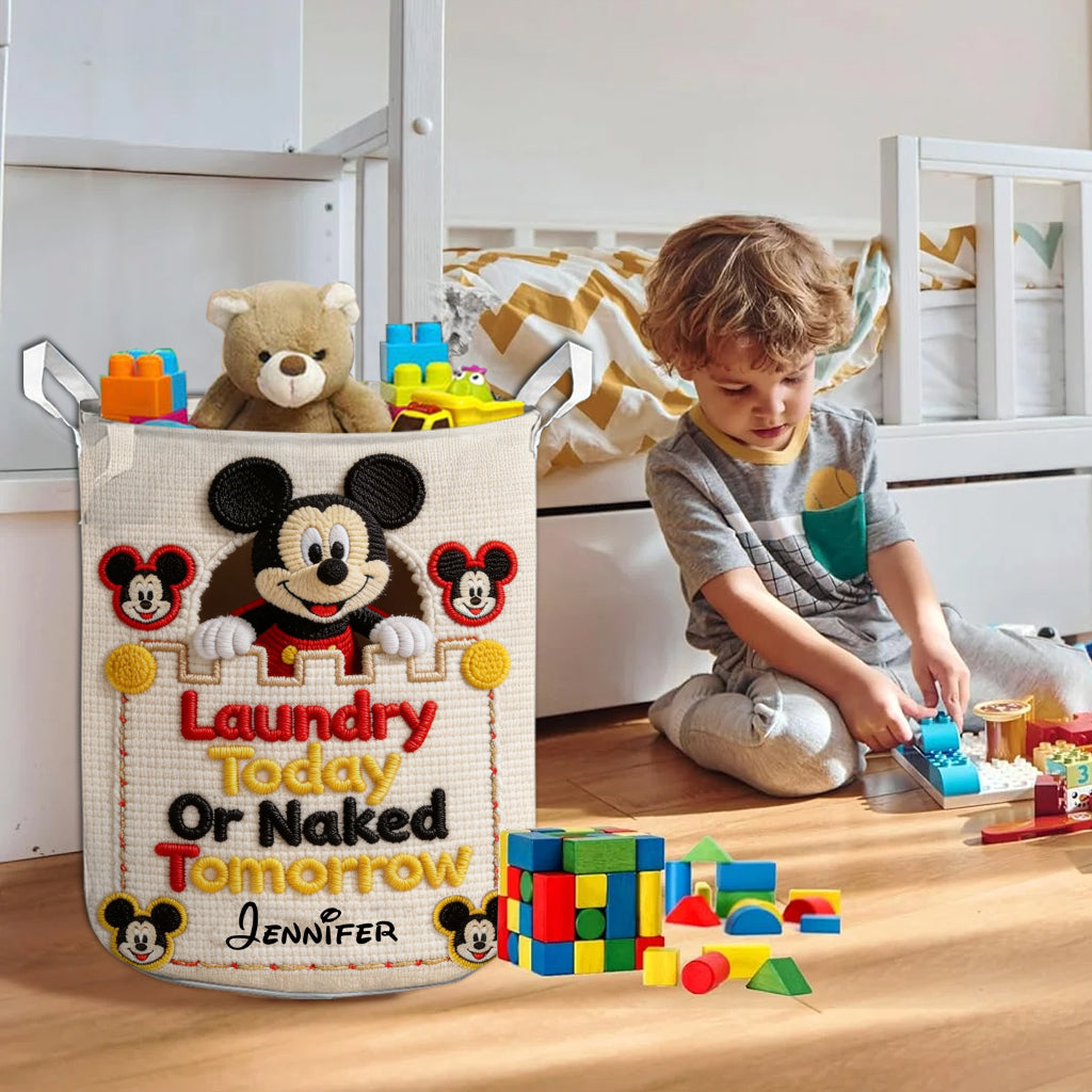 Personalized Mickey Mouse Laundry Basket Custom Name Gift Laundry Basket GradoCreations