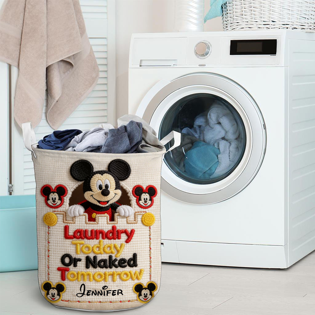 Personalized Mickey Mouse Laundry Basket Custom Name Gift Laundry Basket GradoCreations