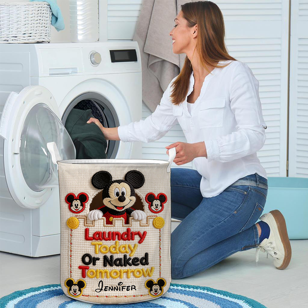 Personalized Mickey Mouse Laundry Basket Custom Name Gift Laundry Basket GradoCreations