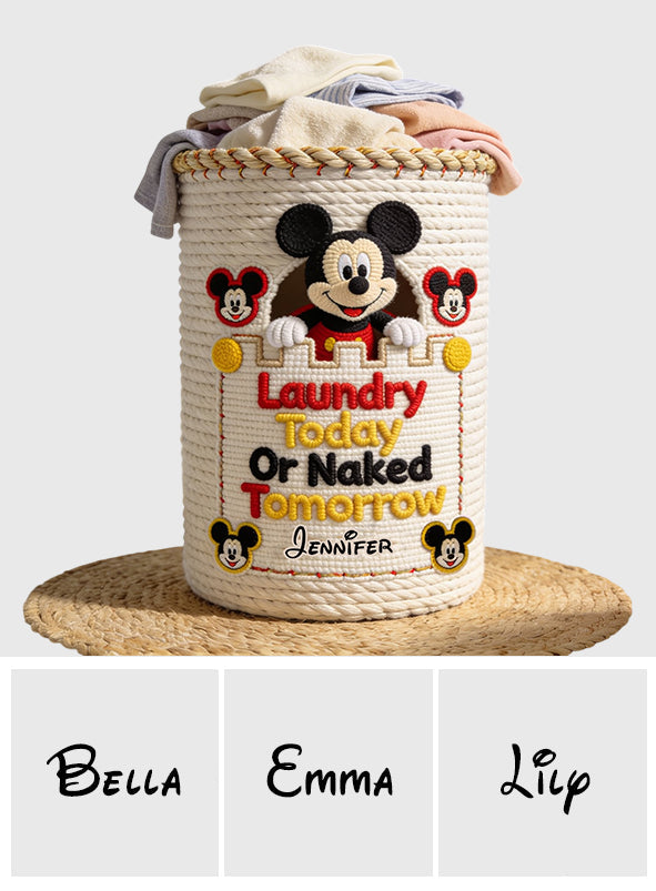 Personalized Mickey Mouse Laundry Basket Custom Name Gift Laundry Basket GradoCreations