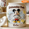 Personalized Mickey Mouse Cookie Jar Custom Name Gift Cookie Jar GradoCreations
