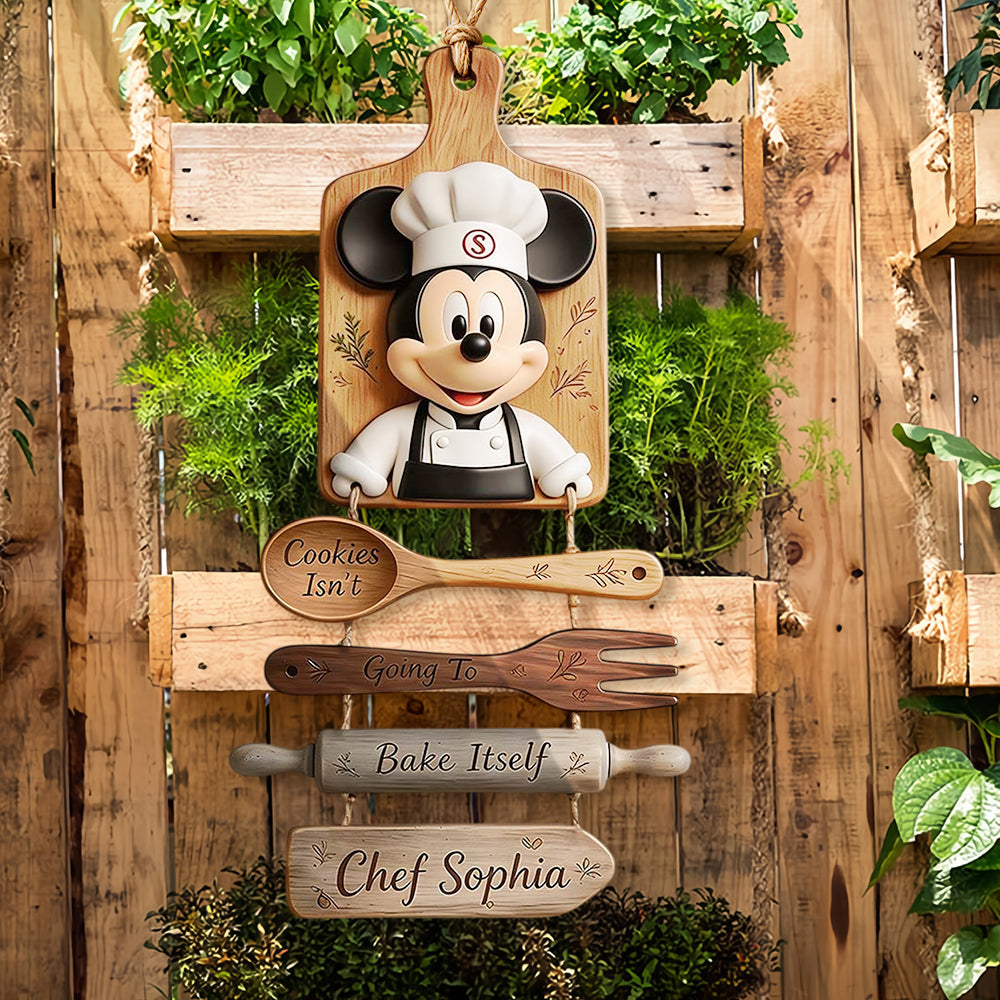 Personalized Disney Chef Pallet Wood Sign Custom Name Gift Pallet Wood Sign GradoCreations