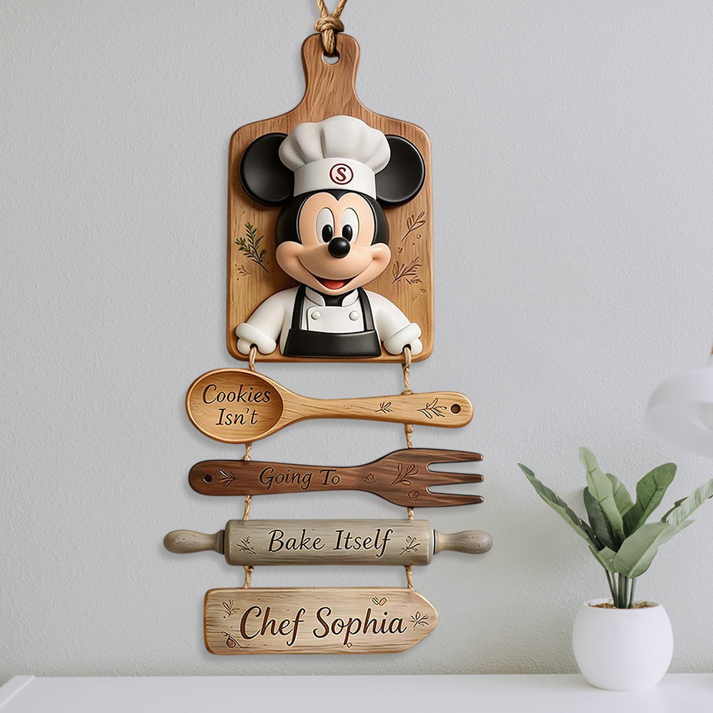 Personalized Disney Chef Pallet Wood Sign Custom Name Gift Pallet Wood Sign GradoCreations