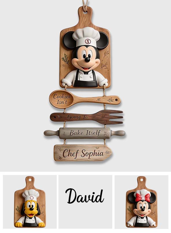 Personalized Disney Chef Pallet Wood Sign Custom Name Gift Pallet Wood Sign GradoCreations
