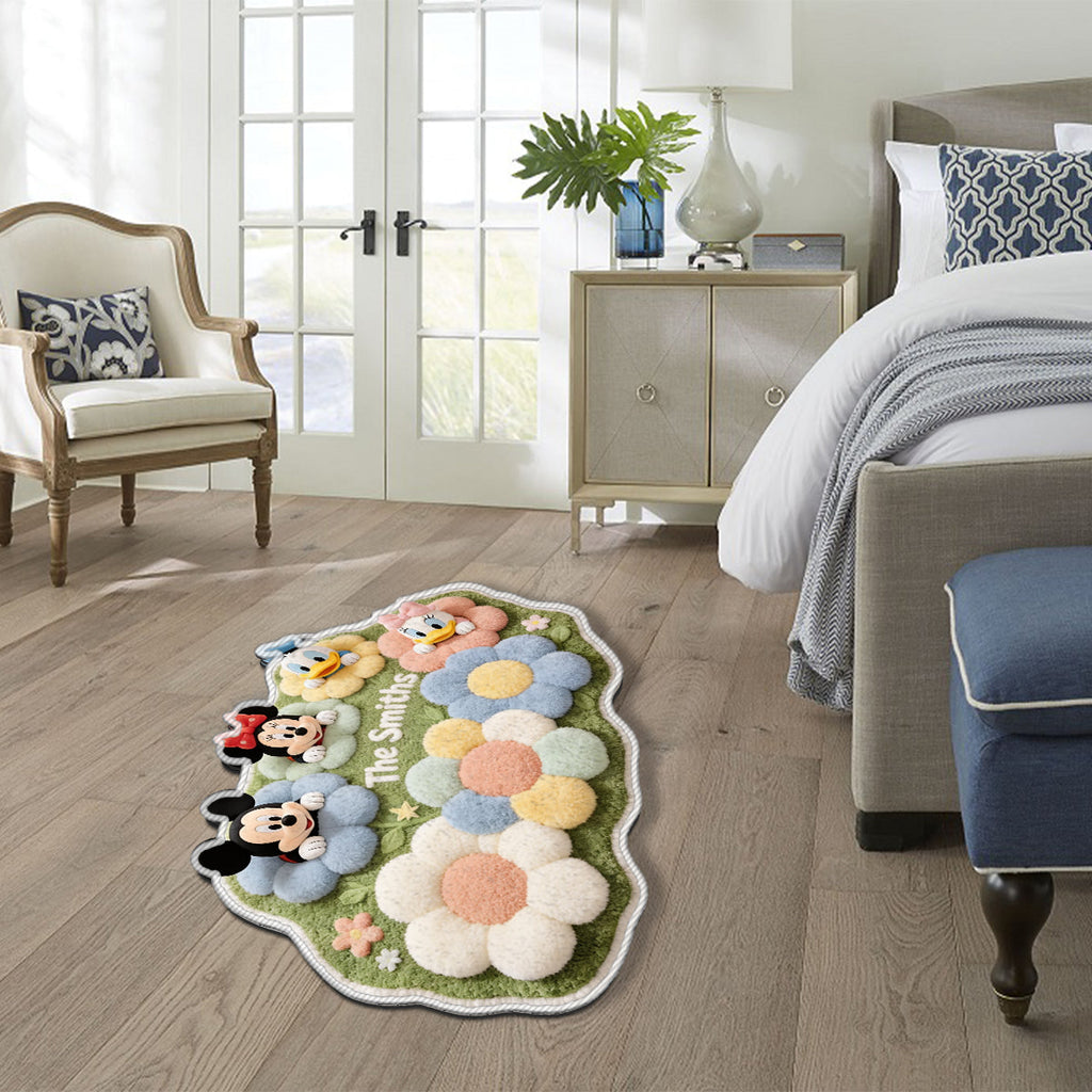 Personalized Tufted Rug with Disney Characters for Family Gift Tufted Rug GradoCreations