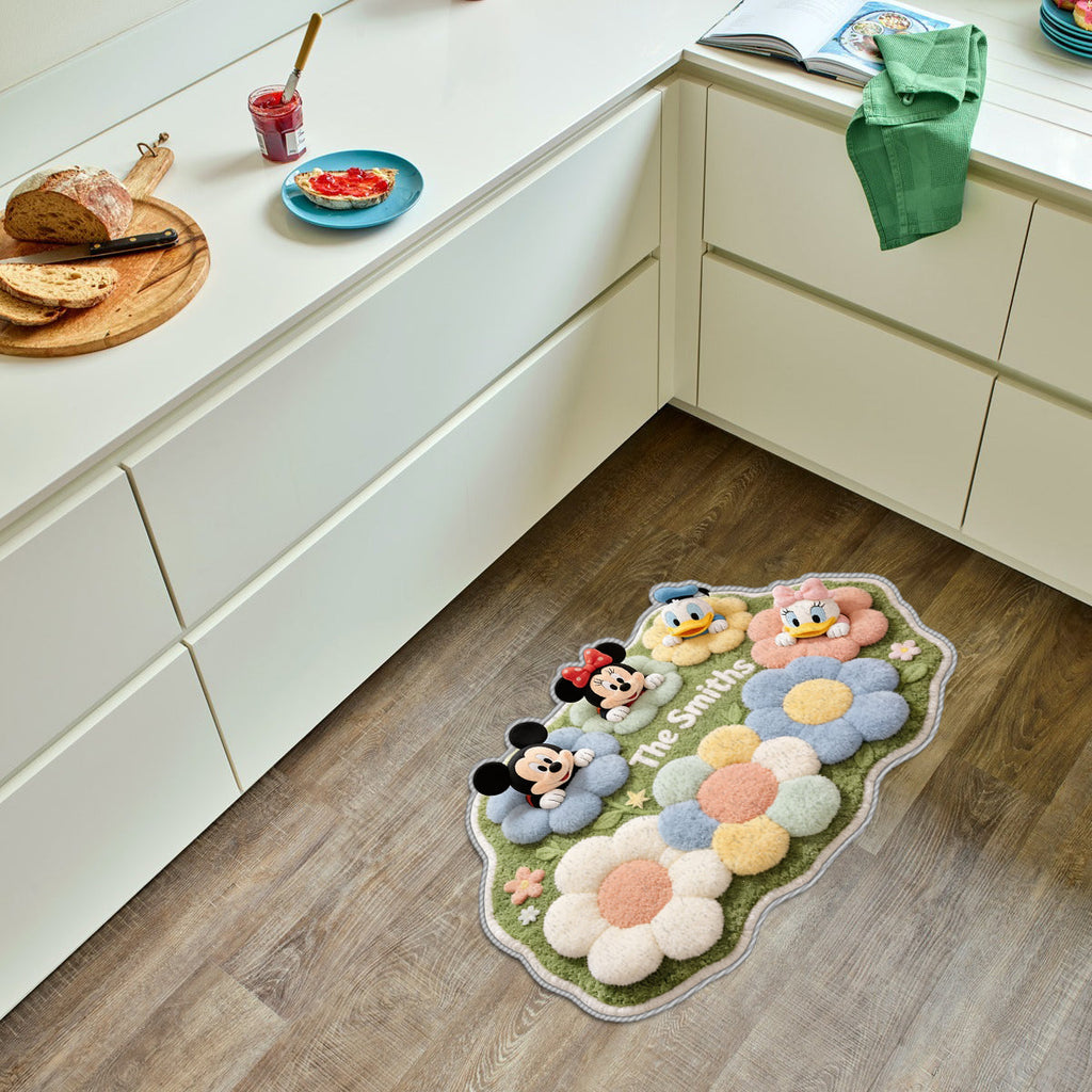 Personalized Tufted Rug with Disney Characters for Family Gift Tufted Rug GradoCreations