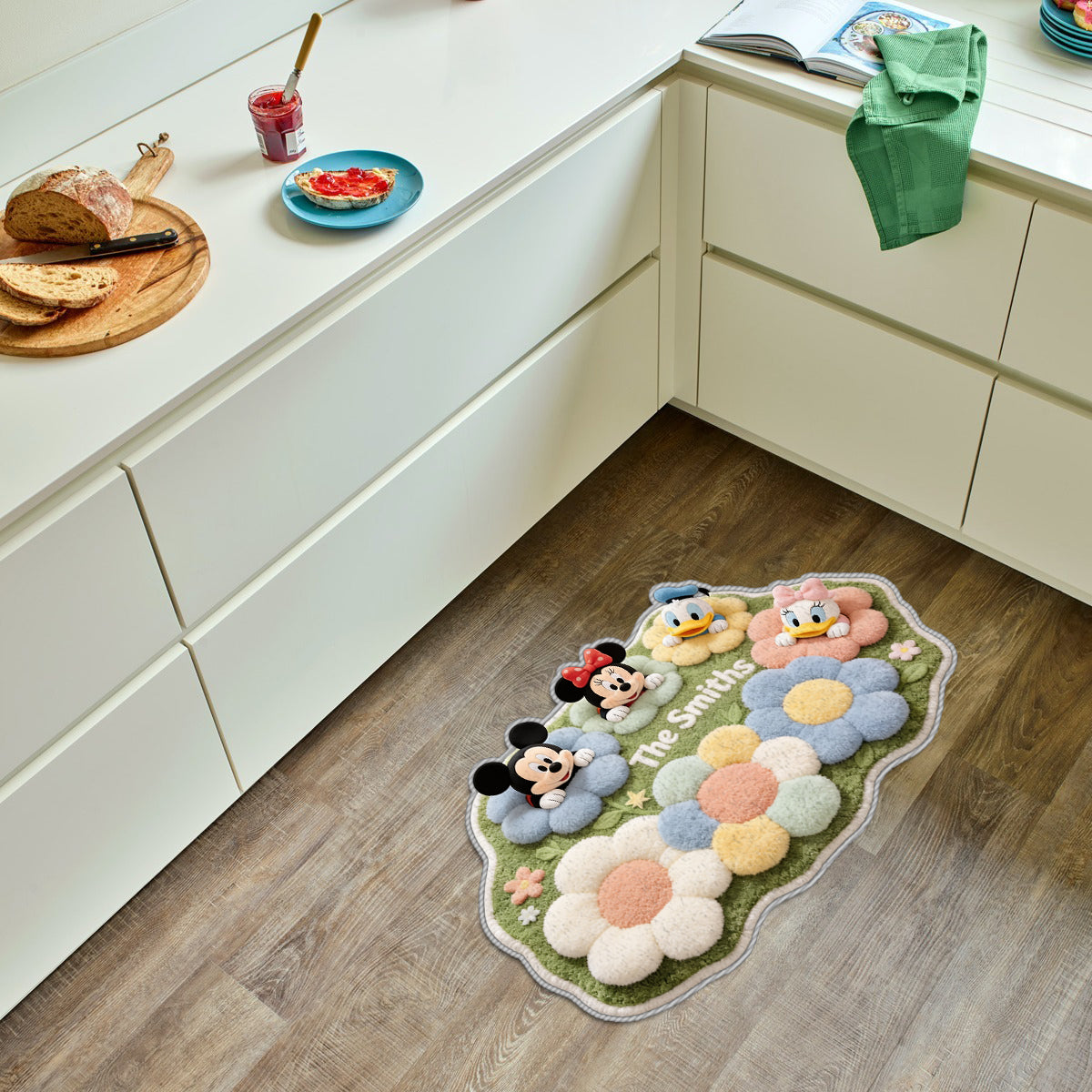Personalized Tufted Rug with Disney Characters for Family Gift Tufted Rug GradoCreations