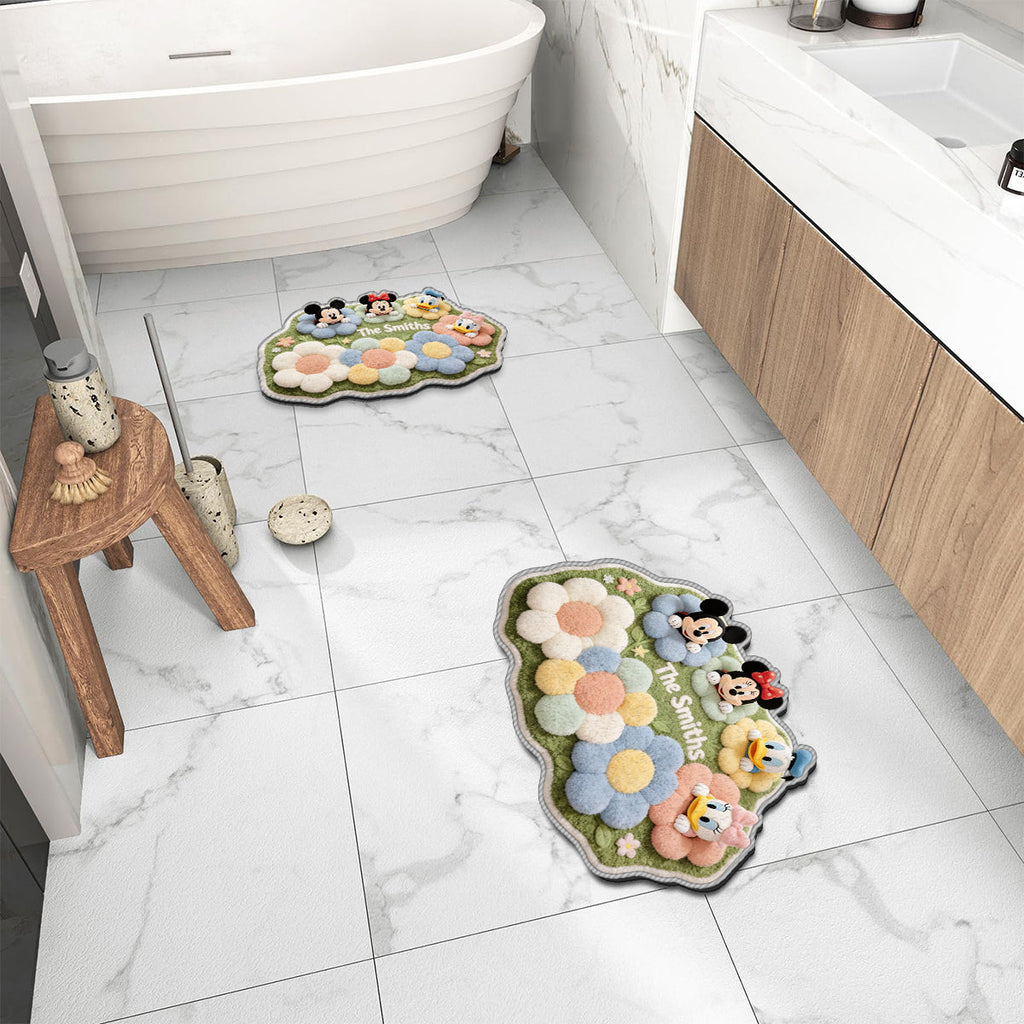 Personalized Tufted Rug with Disney Characters for Family Gift Tufted Rug GradoCreations