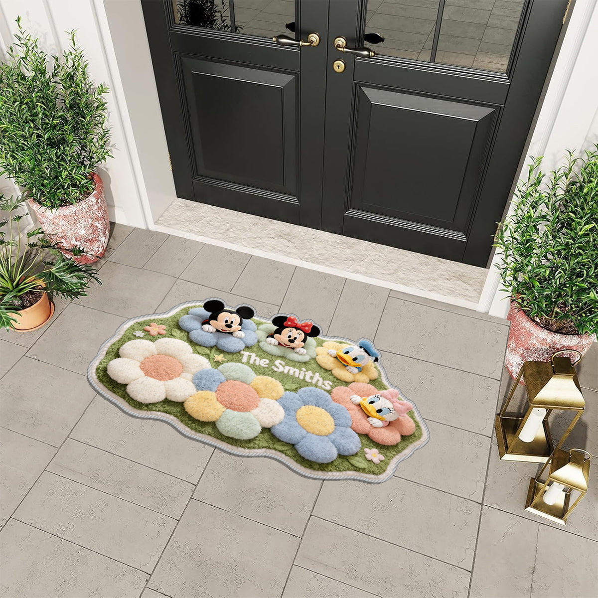 Personalized Disney Themed Non-Slip Tufted Rug for Kids Room Non-Slip Tufted Rug GradoCreations