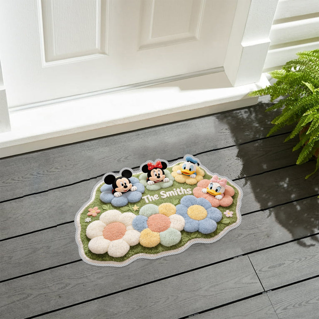 Personalized Disney Themed Non-Slip Tufted Rug for Kids Room Non-Slip Tufted Rug GradoCreations