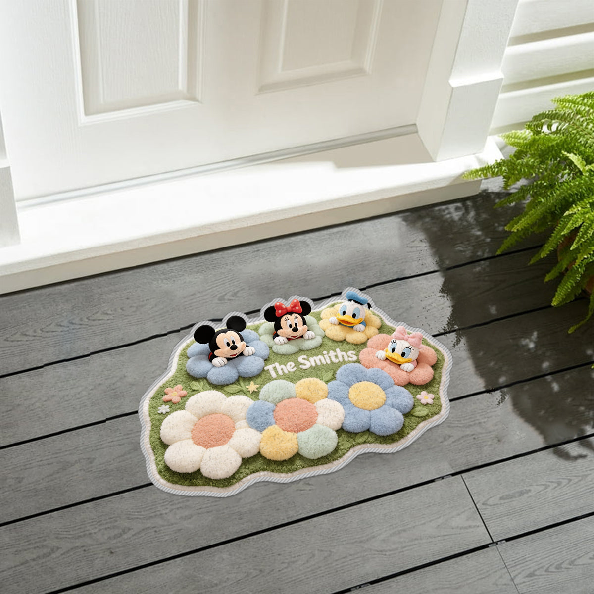 Personalized Disney Themed Non-Slip Tufted Rug for Kids Room Non-Slip Tufted Rug GradoCreations