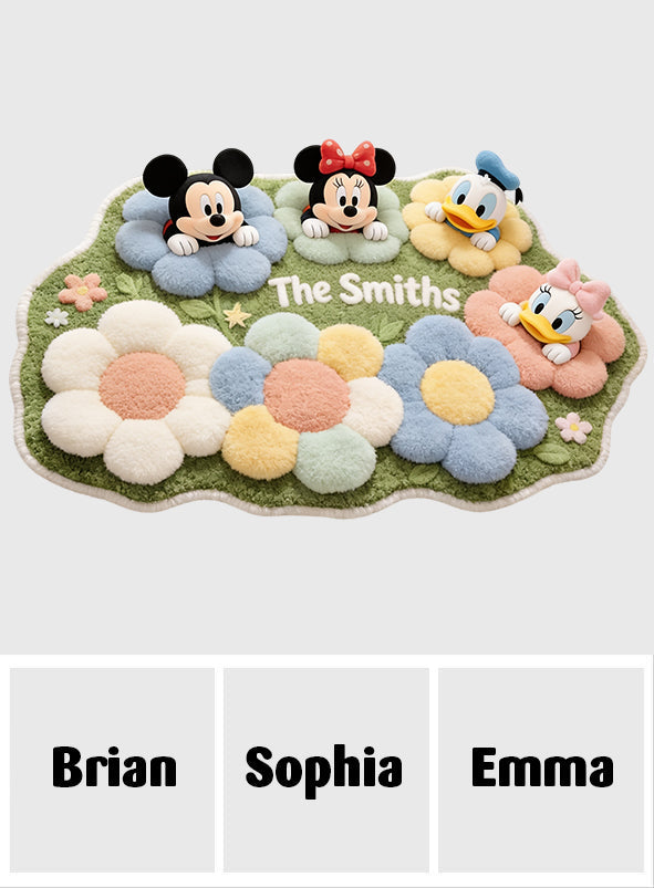 Personalized Disney Themed Non-Slip Tufted Rug for Kids Room Non-Slip Tufted Rug GradoCreations